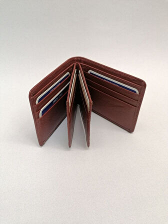 NBM ERTG 1022 HAKIKI DERI EKSTRA KARTLIK BOLMELI YATAY CUZDAN