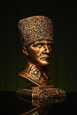 Özel Tasarım Mustafa Kemal Atatürk Büstü Heykel Biblo