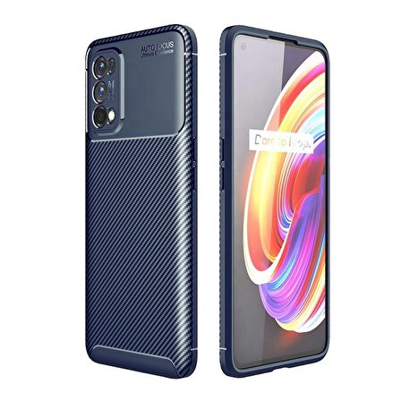 Gpack Oppo Realme 7 Pro Kılıf Negro Karbon Dizayn Silikon