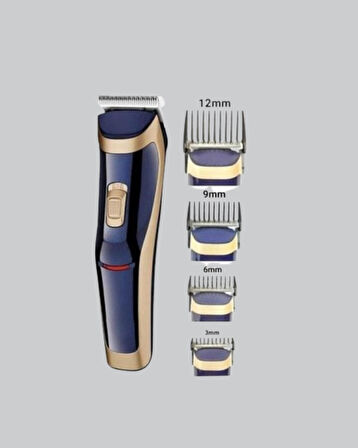 Çelik Bıçaklı Unisex Şarjlı Tıraş Makinesi – Sessiz Motor, Kablosuz ve Ayarlanabilir
