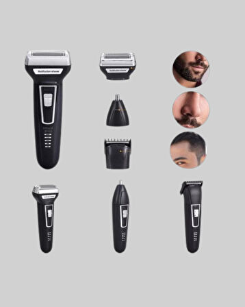 İnsua 3’lü Tıraş Makinesi – 3 Farklı Kesim Başlığı, Güçlü Motor, 60 Dakika Kullanım