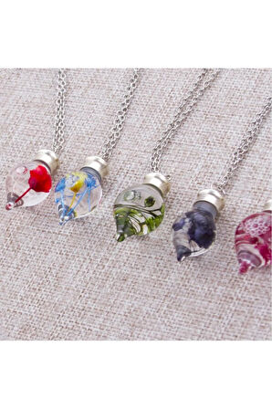 Sulu Fanus Canlı Kolye