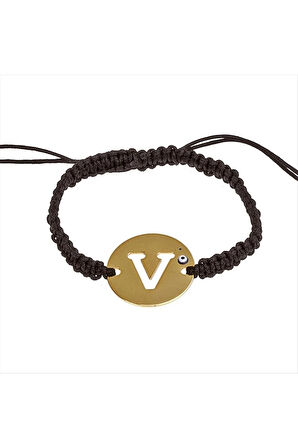 Seri Sonu Makrome Örgülü Harfli Bileklik