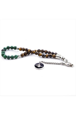 Malahit-Kaplangözü Taşı Tesbih 6mm