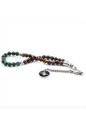 Malahit-Kaplangözü Taşı Tesbih 6mm