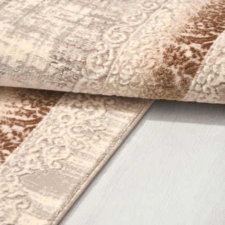 ANATOLIA HALI EZGİ -Vizon / Kahve -Oturma Odası, Salon -Kolay Temizlenebilir