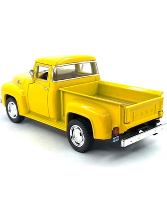 Kinsmart 1956 Ford F - 100 Pickup Çek Bırak 5inch. Lisanslı Model Araba, Oyuncak Araba 1:38 Sarı