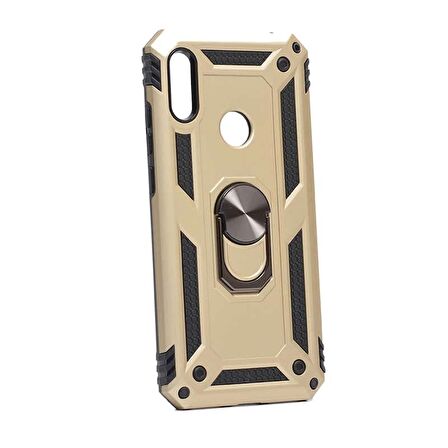 Smcase Huawei Y6 2019 Vega Yüzüklü Tank Kapak Kılıf
