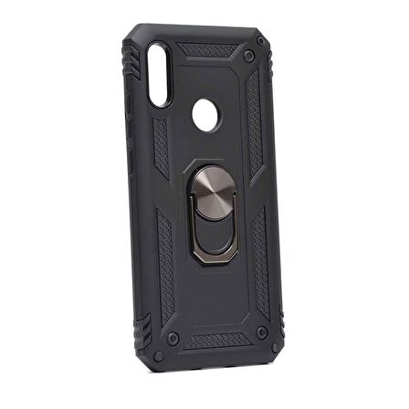 Smcase Huawei Y6 2019 Vega Yüzüklü Tank Kapak Kılıf  Nano Ekran Koruyucu