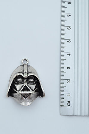 Star Wars - Darth Vader Gümüş Kaplama Kolye Ucu