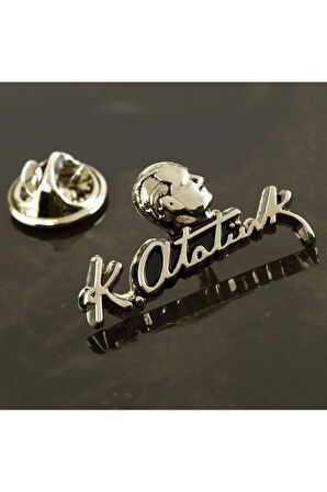 Atatürk İmzalı Yaka Rozet