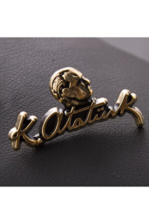 Atatürk İmzalı Yaka Rozet