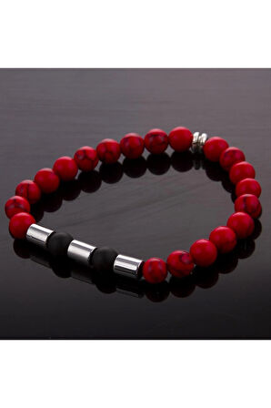 Mercan-Onix Doğaltaş Bileklik