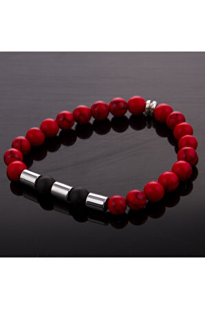 Mercan-Onix Doğaltaş Bileklik