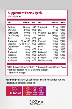 Daily One Energy 30 Tablet - Yeni Ambalaj