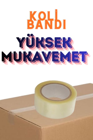 10 Adet Yüksek Mukavemetli 45 mmx100 Mt Şeffaf Koli Bandı Kopmaz ve Güçlü Yapışkanlı Paketleme Bandı