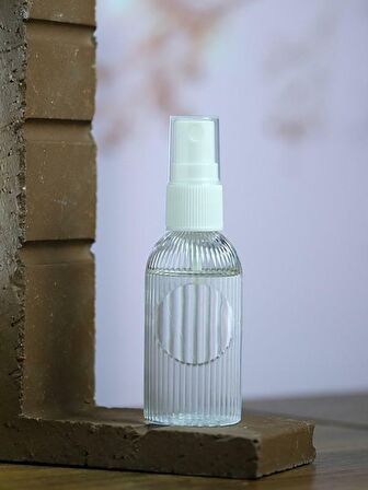 10 Adet 50 ML Sprey Başlıklı DNZ21 Özel Tasarım Dezenfektan Kolonya Parfüm Boş Şişesi Sert Plastik