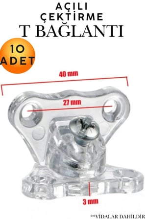 10 Adet Şeffaf Plastik Köşe Birleştirme Kelebeği L Yapı Mobilya Raf Bağlantı Aparatı Açılı T Çektirme Köşe Birleştirici Aparat Vida Yuvalı Mobilya Kabin Dolap T Bağlantı Çektirme L Köşe Birleştirme