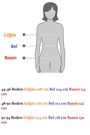 Çift Cepli Kışlık Büyük Beden Esnek Elbise 10B-2621