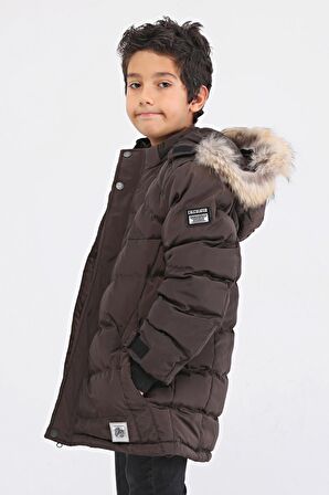 Benittokids Natural Kürklü Erkek Çocuk Kaban 51237