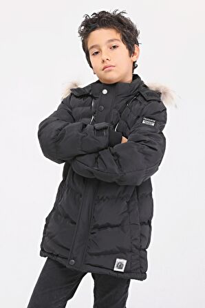 Benittokids Natural Kürklü Erkek Çocuk Kaban 51237