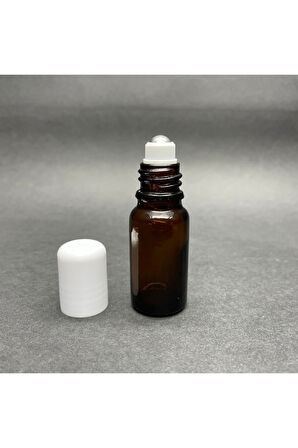 10ml kahverengi cam şişe roll-on şişe, 102 adet, bilye başlıklı şişe, cam şişe, roll-on şişesi, amber şişe