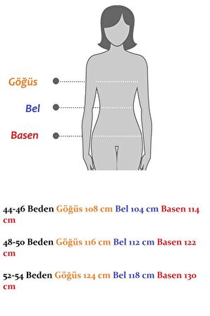 Jakarlı Cepli Kışlık Büyük Beden Elbise 10D-2275