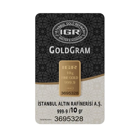 10 gr 999.9 IAR Gram Külçe Altın