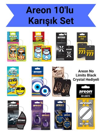 Areon 10'lu Karışık Set (10 Farklı Koku)
