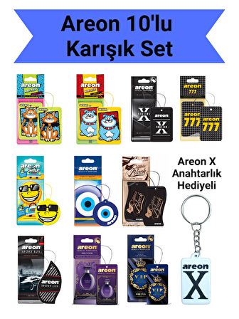 Areon 10'lu Karışık Set (10 Farklı Koku)