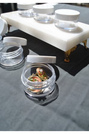 6 Adet Beyaz Kapaklı Mika 10 ml Krem Kavanozu Küçük 4 cm Mini Seyahat Takı Kavanoz