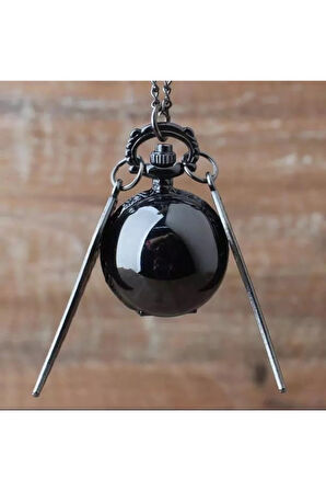 Snitch Siyah Kanat Saat Kolye Model 2