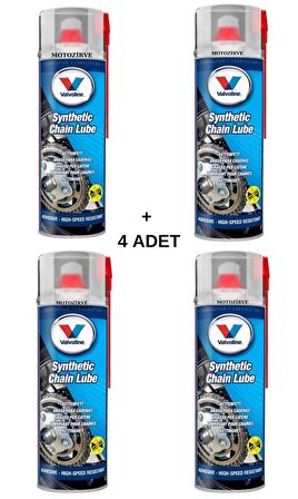 Valvoline Motosiklet Zincir Yağı 500 ml Sentetik (4 Adet)