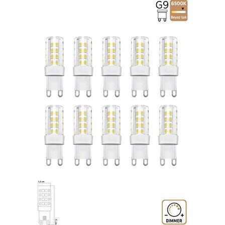 Mısır Şeffaf 5W 6500K G9 LED Ampul ERD-305