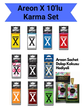 Areon X Avantajlı 10'lu Set (10 Farklı Koku)
