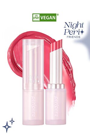 Yoğun Nemlendirme Sunan Vegan Dudak Balmı Peripera Ink Mood Glowy Balm (#9 Pinkmmelier) (Night Peri)
