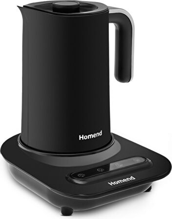 Homend Pottoman Plus 1889H 5 Fincan Kapasiteli Otomatik Türk Kahve Makinesi, Mini Kettle ve Süt Isıtıcı 3 in 1