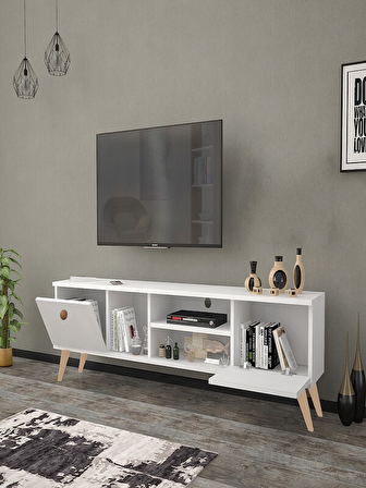 160 CM ESİN BEYAZ TV ÜNİTESİ