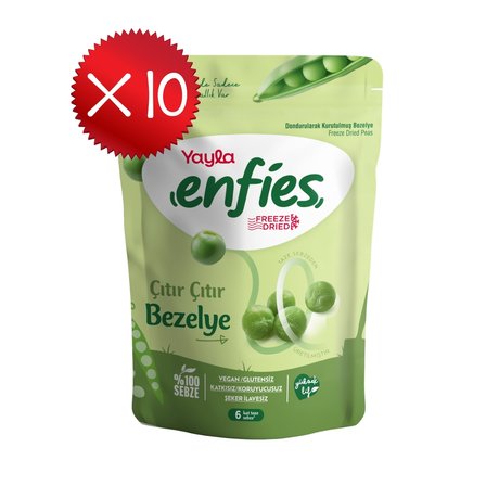 Yayla Enfies Freeze Dried Bezelye 45 g x10