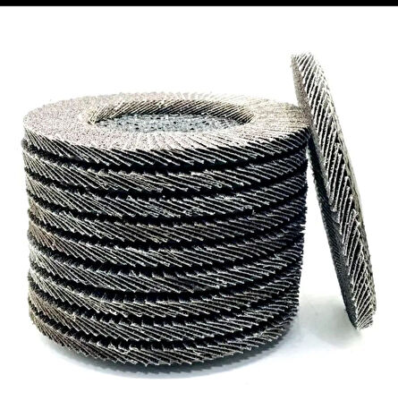 Avuç Taşlama Makinesi İçin 115mm 10 Adet Yaprak Zımpra 10lu Flap Disk Alüminyum Oksit Aşındırma