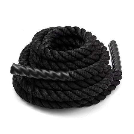 Crossfit Halatı 10  Metre - 38 mm Battle Rope Dayanıklılık Ve Güç Antrenmanı Ekipmanı