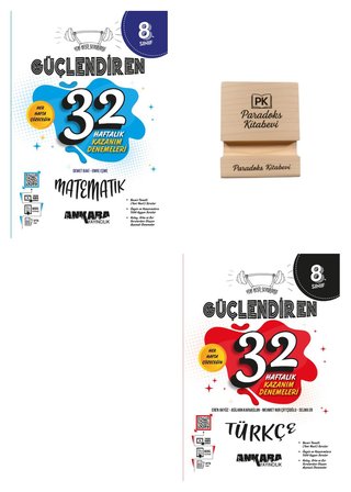 Ankara LGS 2027 8. Sınıf Matematik ve Türkçe Haftalık Kazanım Denemeleri + Telefon Standı