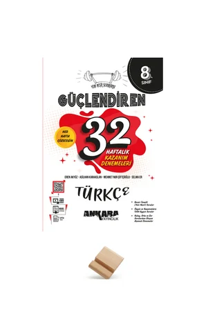 Ankara LGS 2027 8. Sınıf Türkçe Haftalık Kazanım Denemeleri + Telefon Standı