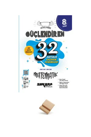 Ankara LGS 2027 8. Sınıf Matematik Haftalık Kazanım Denemeleri + Telefon Standı