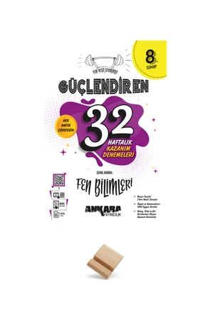 Ankara LGS 2027 8. Sınıf Fen Bilimleri Haftalık Kazanım Denemeleri + Telefon Standı