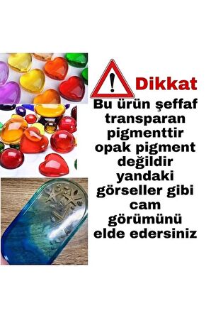 Epoksi Şeffaf Transparan Pigment Set 10 Renk 100 ml