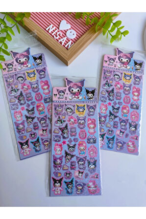 Kuromi Holografik Sticker 1 Adet