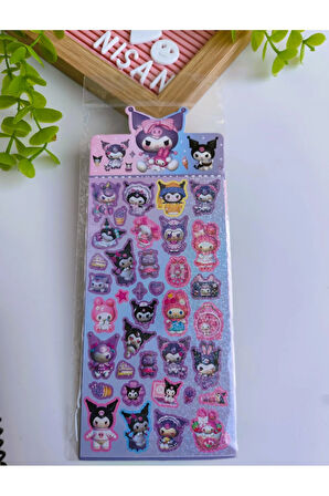 Kuromi Holografik Sticker 1 Adet