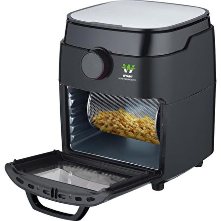 Wiami Airfryer Oven RA-011W 12 lt Siyah Yağsız Fritöz Teşhir