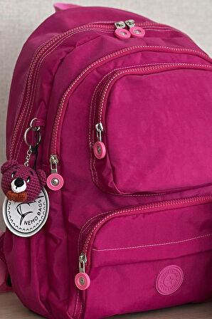 Nemo Bags Fuşya Sırt Çantası Okul Çantası Laptop ve Seyahat Çantası Su Geçirmez Spor Çanta